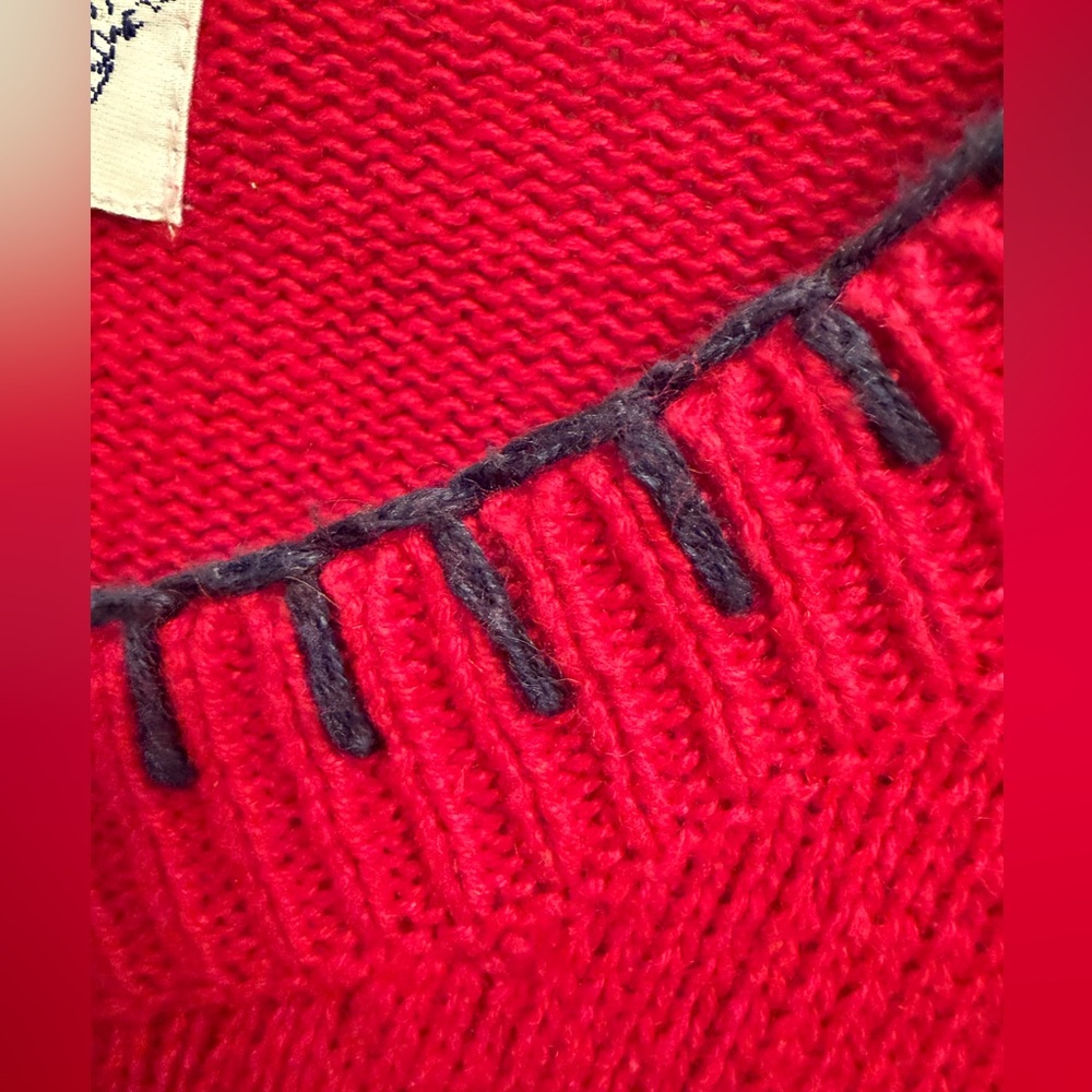 Vintage Stitches in Time Patchwork Embroidered He… - image 5